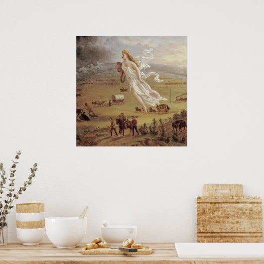 John Gast – アメリカの進歩 ポスター (キッチン)