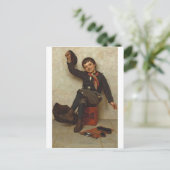 John George Brownによる「All Right」シューシャインボーイ ポストカード (スタンド正面)