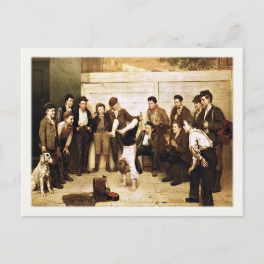 John George Brown'sのポストカ絵画ード ポストカード (正面)