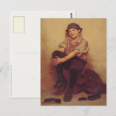 John George Brown'sのポストカ絵画ード ポストカード (正面/裏面)