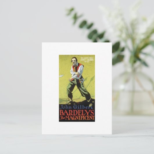 John Gilbert in Bardelys the Magnificent mug ポストカード (スタンド正面)