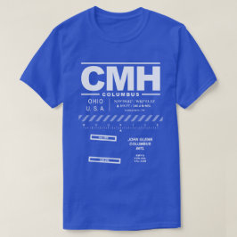 John Glenn Columbus Intl空港CMH Tシャツ