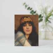 John Godward – 女の子の頭 ポストカード (スタンド正面)