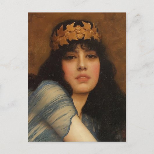 John Godward – 女の子の頭 ポストカード (正面)