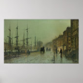 John Grimshaw - Shipping on the Clyde, 1881 ポスター (正面)