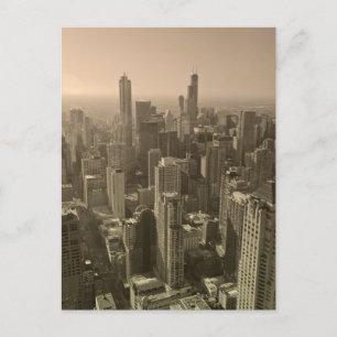 John Hancock Center Skydeckのシカゴ・スカイライン ポストカード