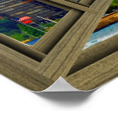 John Hancock Skyline 6ペイン窓ポスター ポスター (角)