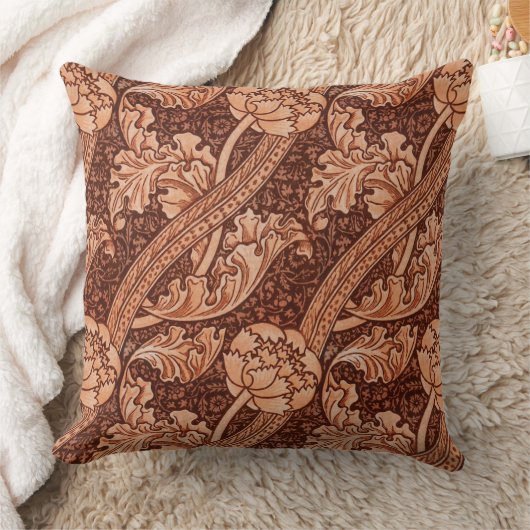 John Henry Dearle Florence Pattern in Red クッション (ブランケット)