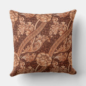 John Henry Dearle Florence Pattern in Red クッション (裏面)