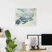 John Henry Twachtman – 氷結絵を描、 ポスター (ホームオフィス)