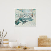 John Henry Twachtman – 氷結絵を描、 ポスター (キッチン)