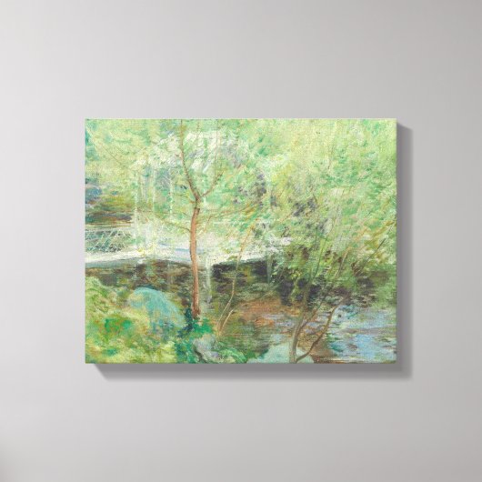 John Henry Twachtman – 白い橋 キャンバスプリント (正面)