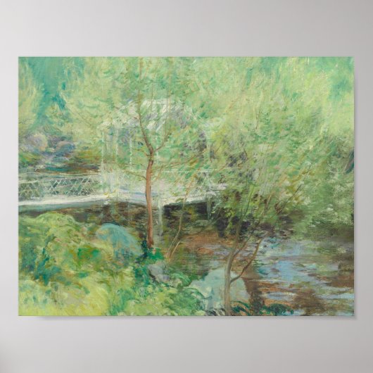 John Henry Twachtman – 白い橋 ポスター (正面)