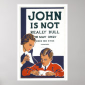 John Is Not Dull 1937 WPA ポスター (正面)