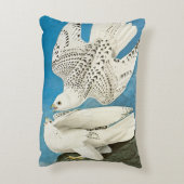 John James Audubon著、Gyrfalcons、別名Gerfalcons アクセントクッション (裏面(縦))