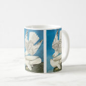 John James Audubon著、Gyrfalcons、別名Gerfalcons コーヒーマグカップ (正面右)