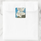 John James Audubon著、Gyrfalcons、別名Gerfalcons スクエアシール (バッグ)