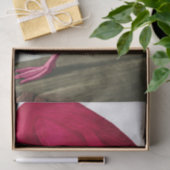 John James Audubon Flamingoピンクのアートワークの切り離し 薄葉紙 (ギフト)