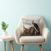 John James Audubon White Ibis Bird Print Classic クッション (椅子)