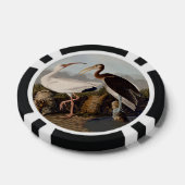 John James Audubon White Ibis Bird Print Classic ポーカーチップ (シングル)