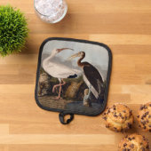 John James Audubon White Ibis Bird Print Classic 鍋敷き (トップダウン)