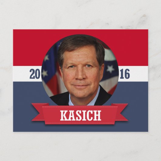 JOHN KASICH 2016 ポストカード (正面)