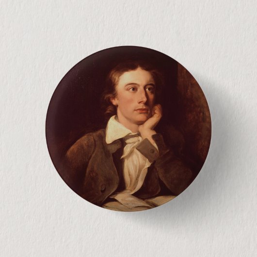 John Keats 缶バッジ (正面)
