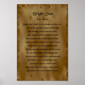 John Keats, Bright Star ポスター
