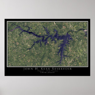 John Kery Lake Virginia – ノースカロライナ衛星 ポスター