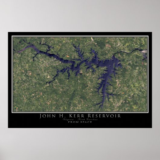 John Kery Lake Virginia – ノースカロライナ衛星 ポスター (正面)