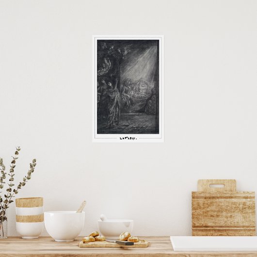 John La Farge Zeding Art Poster #123 ポスター (キッチン)