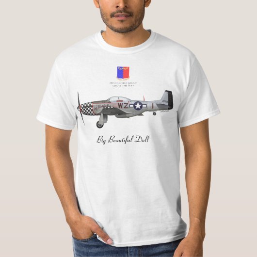 John Lander's P-51 "Big Beautiful Doll" Tシャツ (正面)