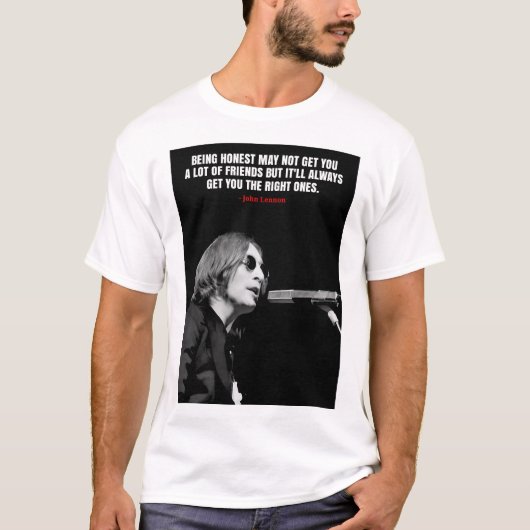 John Lennon quotes T-Shirt Tシャツ (正面)