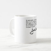 John Lewis Get in Trouble black T-shirt コーヒーマグカップ (正面左)