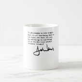 John Lewis Get in Trouble black T-shirt コーヒーマグカップ (中央)