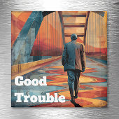John Lewis Good Trouble Bridge Crossing マグネット