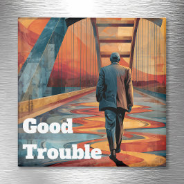 John Lewis Good Trouble Bridge Crossing マグネット
