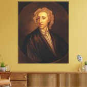John Locke by Sir Godfrey Kneller キャンバスプリント (インサイチュ (リビング))