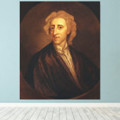 John Locke by Sir Godfrey Kneller キャンバスプリント (インサイチュ (ウッドフロア))