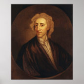 John Locke by Sir Godfrey Kneller ポスター (正面)