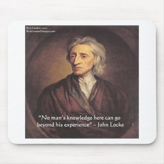 John Locke Knowledge/Experience引用文 マウスパッド (正面)