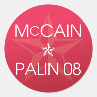 John McCain *サラ・ペイリン氏2008 ラウンドシール