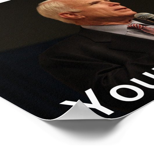 John McCain Personalized Small Poster ポスター (角)