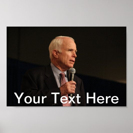 John McCain Personalized Small Poster ポスター (正面)