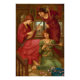 John Melhuish Strudwick金の日CC1056 ポスター