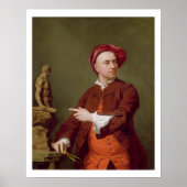 John Michael Rysbrack Terra-Cotta Stのモデリング ポスター (正面)