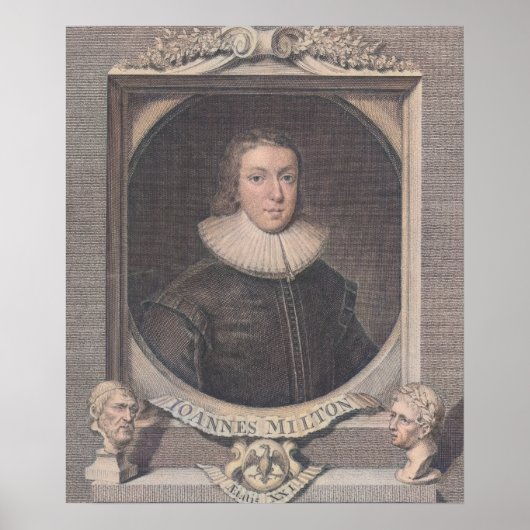 John Milton – 詩人 ポスター (正面)
