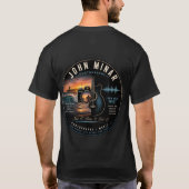 John Minar 写真 & ミュージック Tシャツ (裏面)