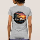 John Minar 写真 & 音楽 Tシャツ (裏面)