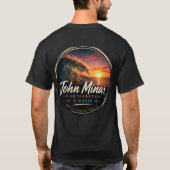 John Minar 写真 & 音楽 Tシャツ (裏面)